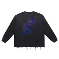 Womens' Faith Based Apparel - Isaiah 40:31 - Wings Like Eagles - Snow Wash Raw Edge Cotton Long Sleeved T-Shirt