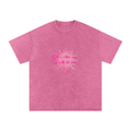 Women's Faith Based Apparel - Psalms 46:5 - Snow Washed Oversized Cotton T-Shirt
