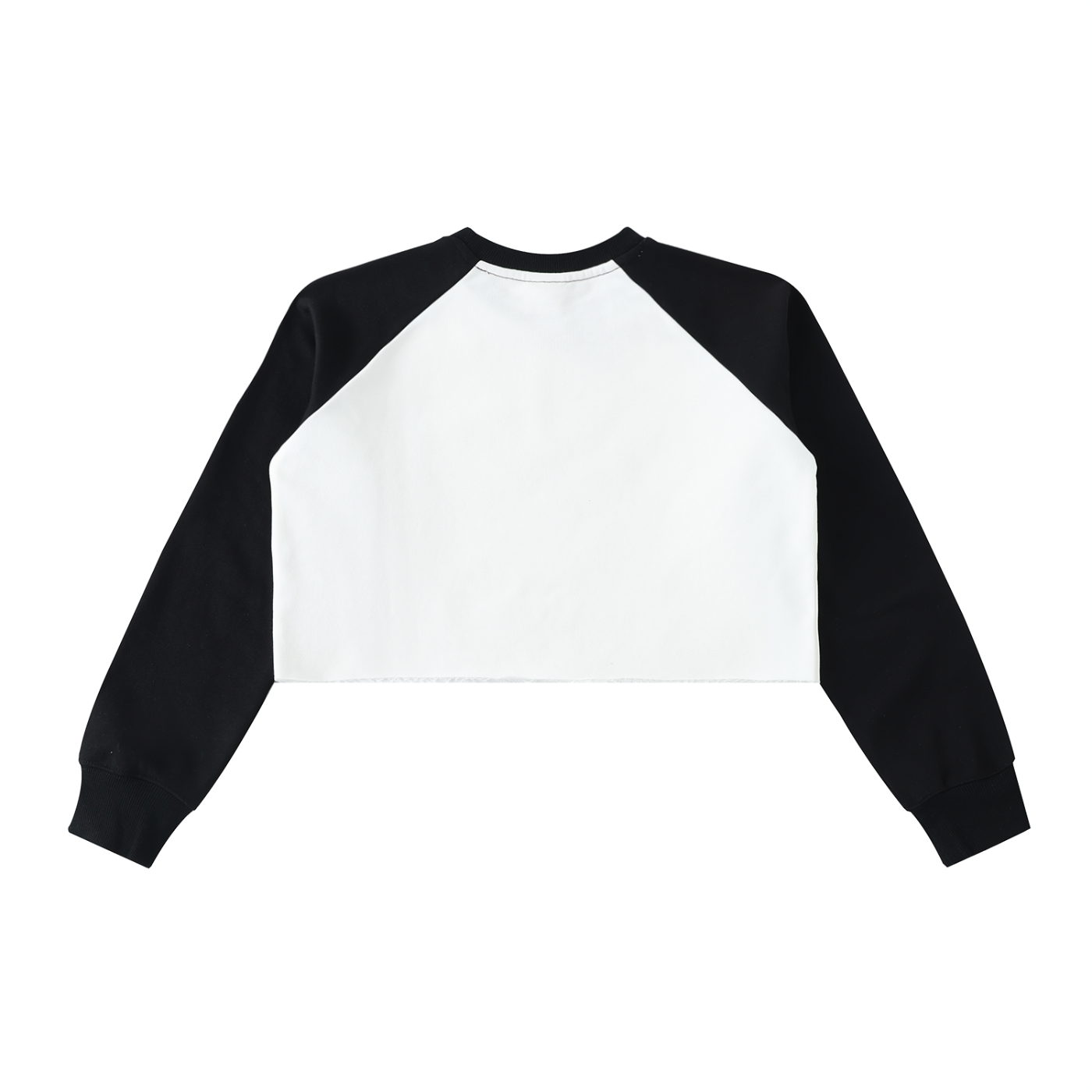Child of God - Faith Based Apparel - Women's Raw-Hem Color-Block Raglan Crop Sweatshirt