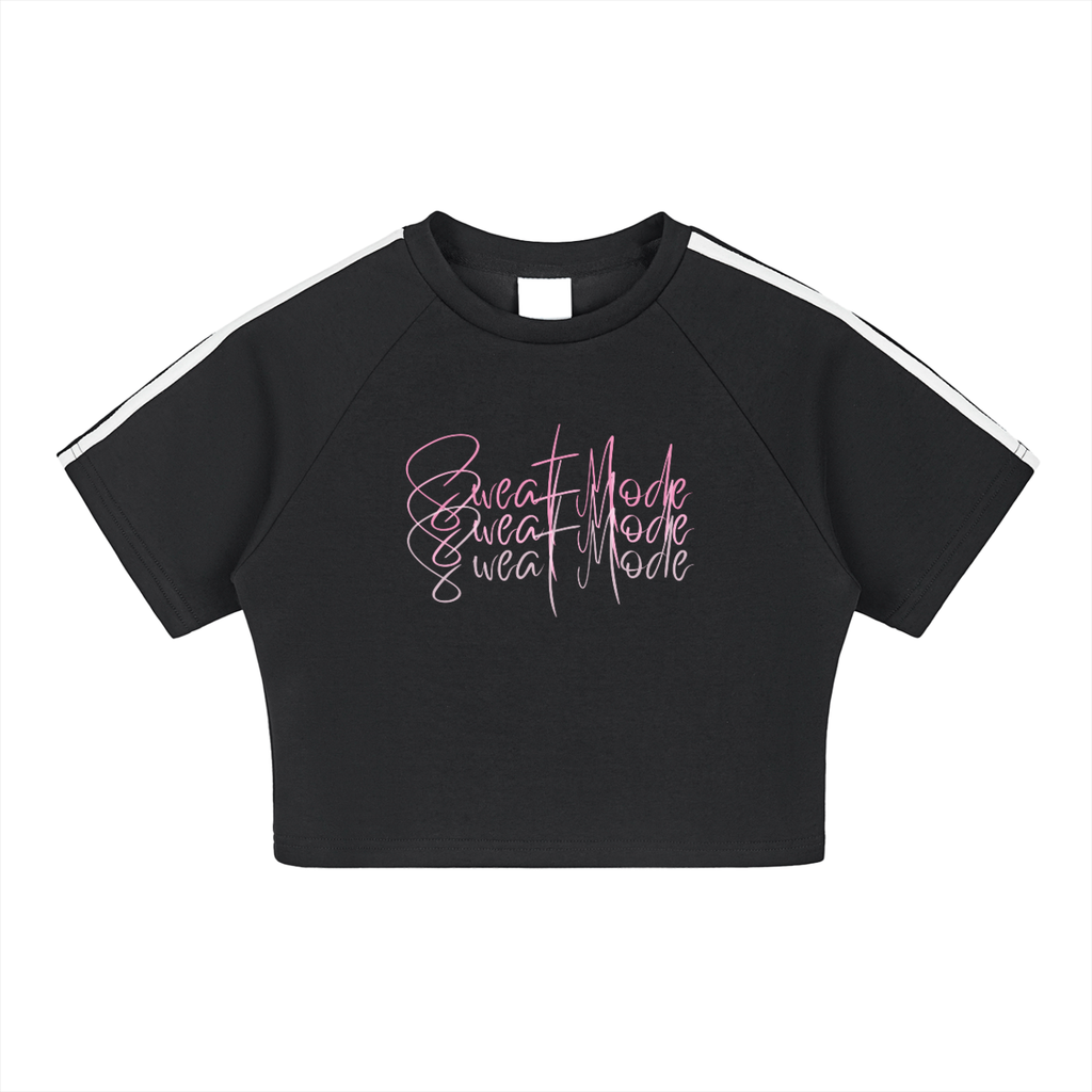 Women's Fitness Apparel - Sweat Mode - Taped Cooling Performance Crop Top