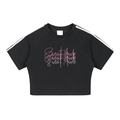 Women's Fitness Apparel - Sweat Mode - Taped Cooling Performance Crop Top