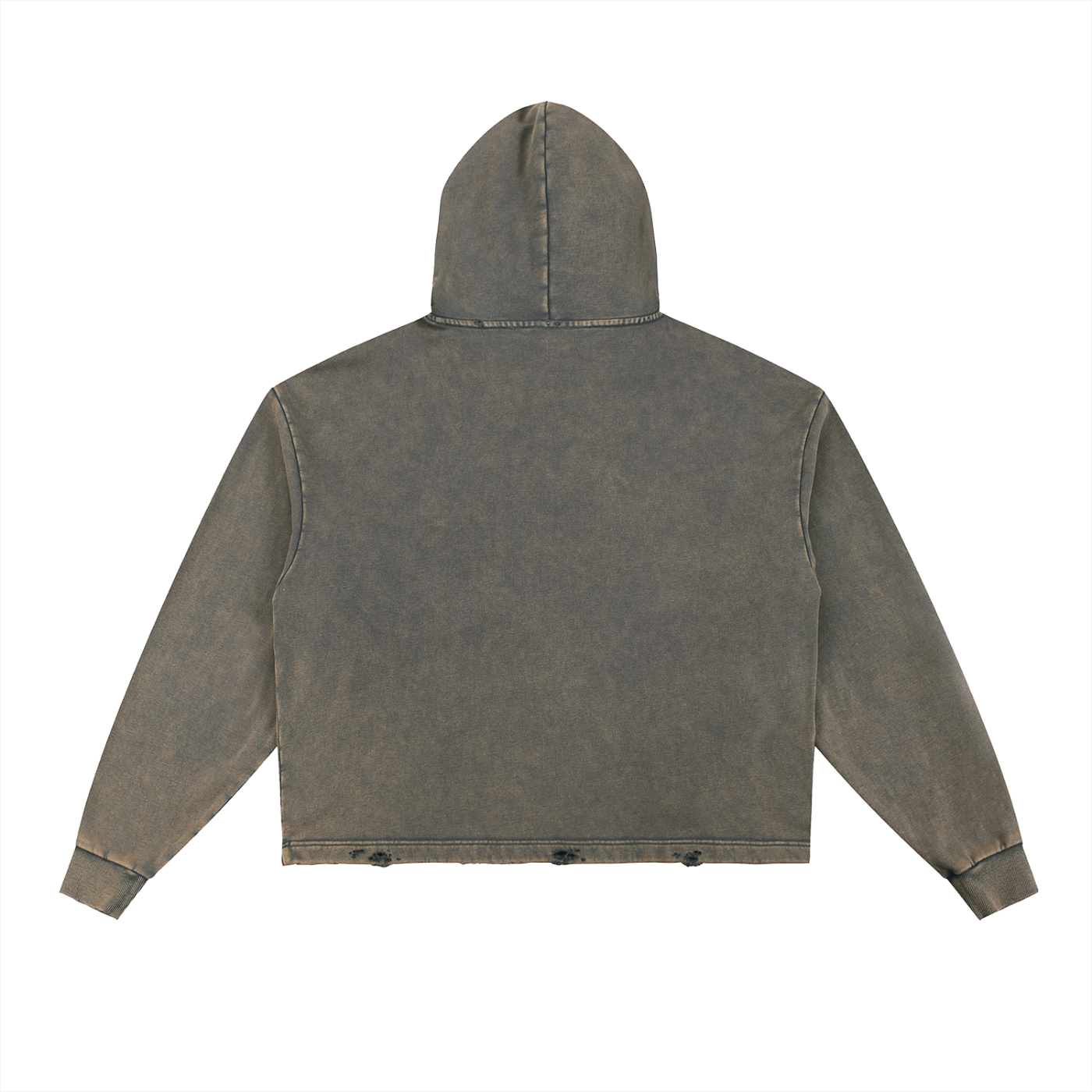 Unisex Vintage Washed Frayed-Hem Hoodie - Faith Based Apparel