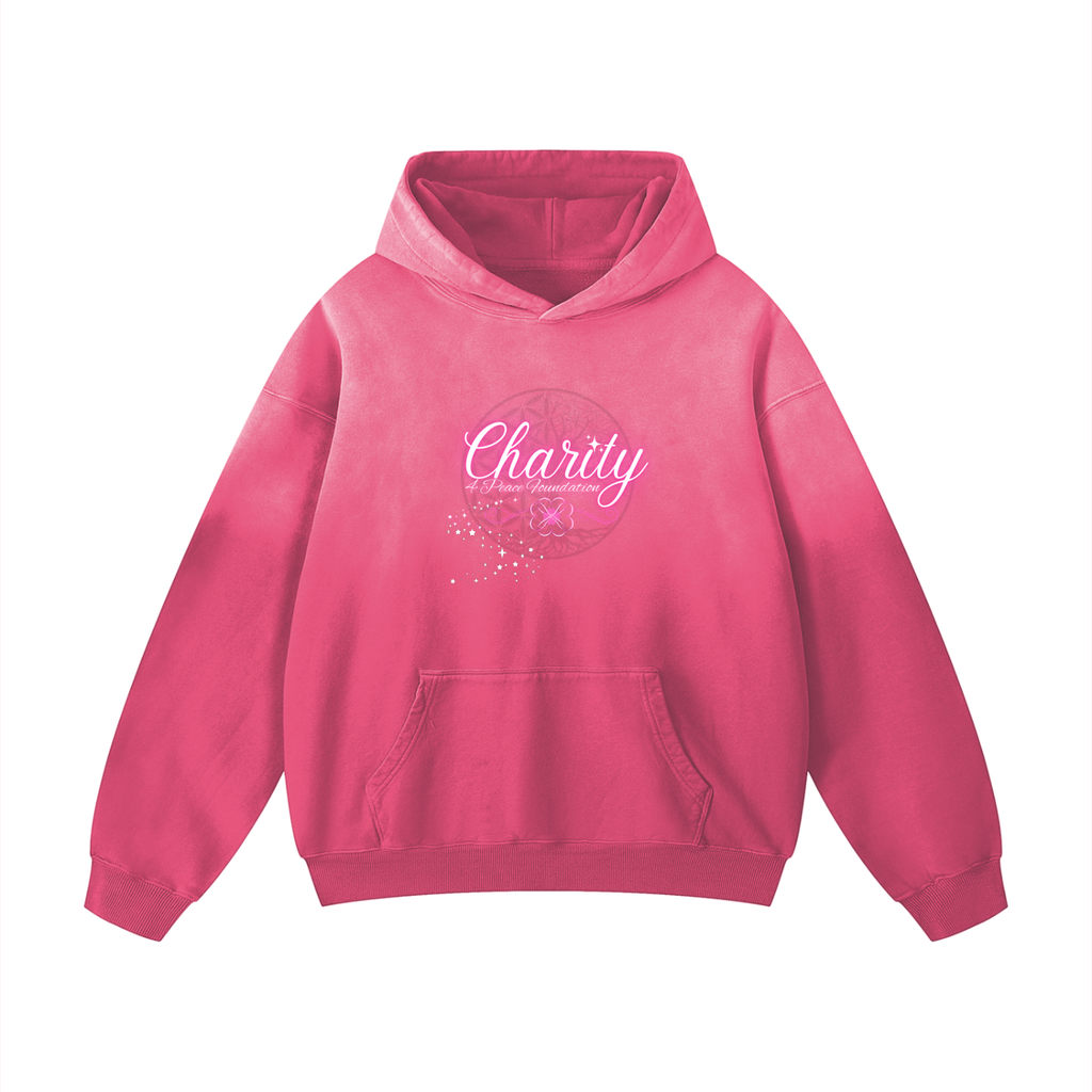 Charity for Peace Foundation - Peace Collective - Heavyweight Sunfade Oversized Hoodie