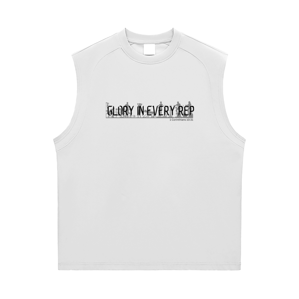 Faith Based Apparel - Glory in Every Rep - Unisex Sorona Quick-Dry Cooling Tank Top