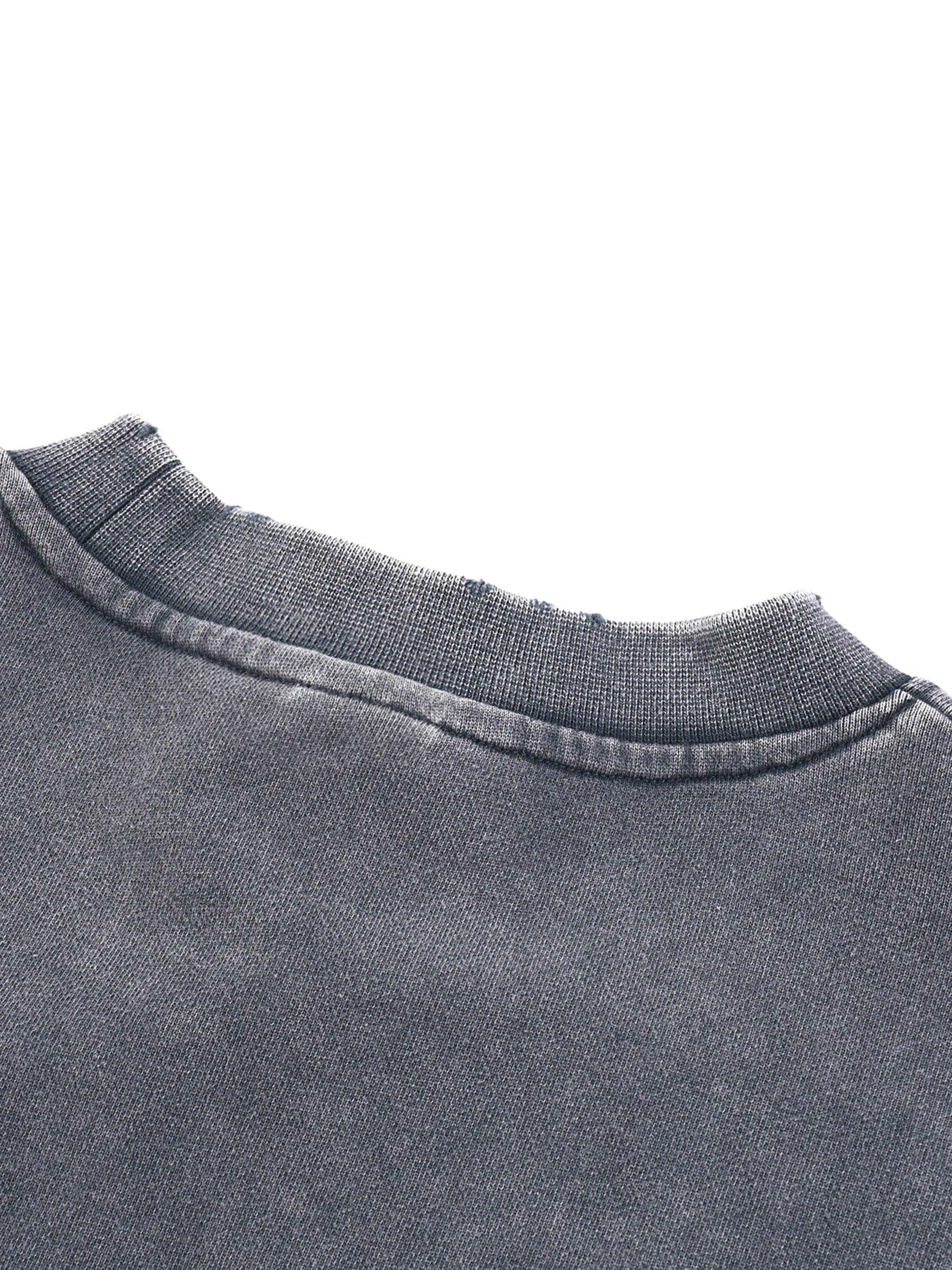 Charity for Peace Foundation - Impact Matters - Peace Collective - Womens' Snow Washed Raw Edge Cropped Sweatshirt