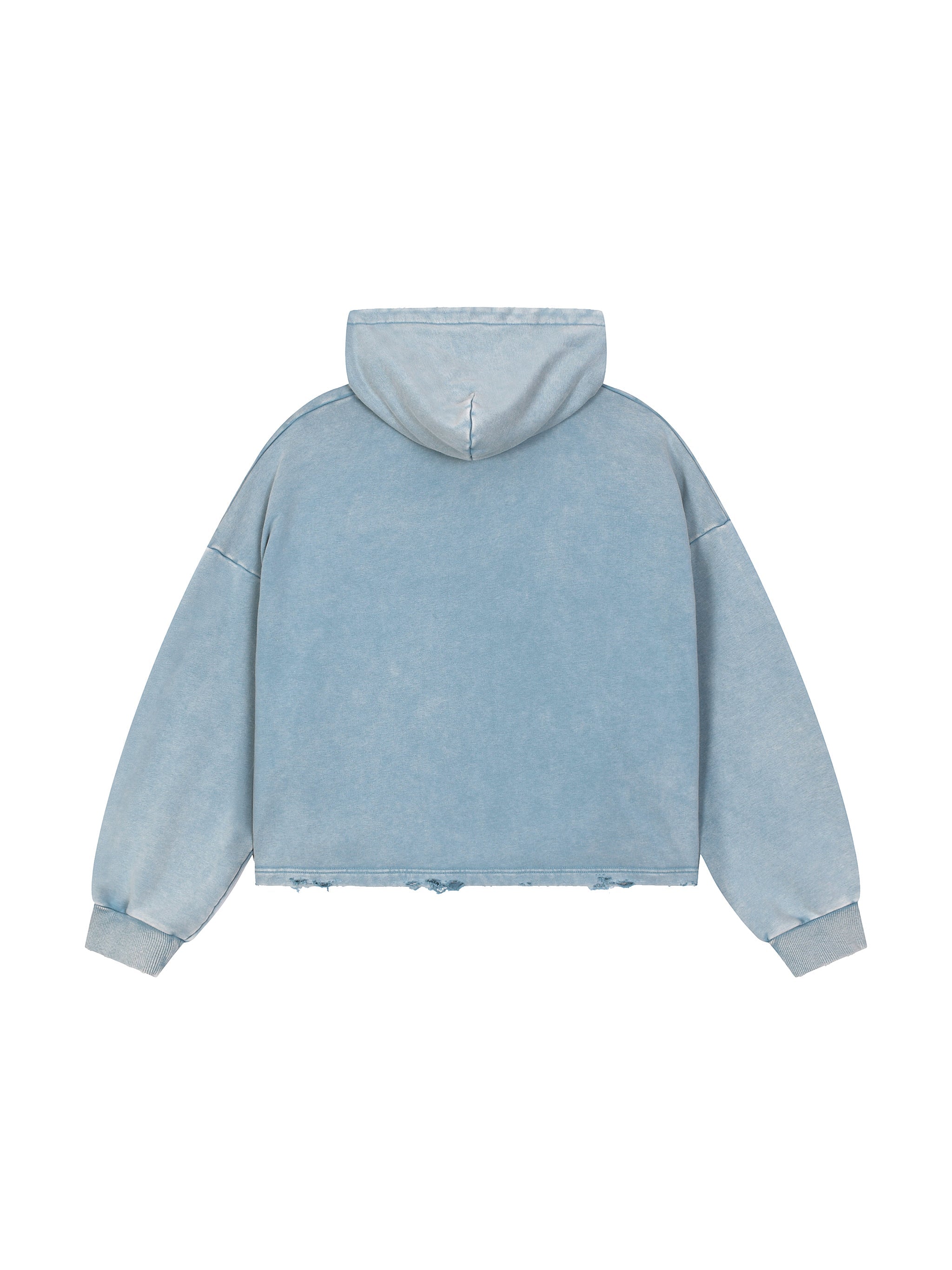 Unisex Vintage Washed Frayed-Hem Hoodie - Faith Based Apparel - Saved by Grace